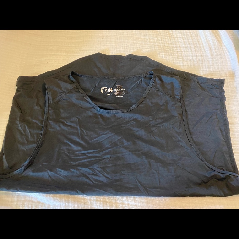 Zyia Black Horizon Muscle Tank